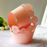 LASER CUT SEA SHELLS CUPCAKE CAGES/WRAPPERS - {12 Pcs}